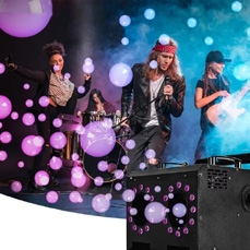 ماكينة فقاعات احترافية 200W (Bubble Machine 200W) - المؤثرات الخاصة والمسرحية (تفاصيل التجهيز) - إدارة فعاليات ومسارح Elite