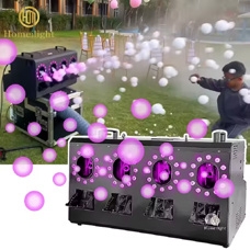 ماكينة فقاعات معبأة بالدخان وإضاءة LED رباعية (Bubble Fog 4 Head) - المؤثرات الخاصة والمسرحية (تفاصيل التجهيز) - إدارة