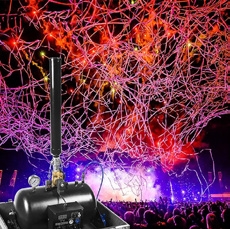 مدفع كونفيتي كهربائي آلي (Auto Confetti Cannon) - المؤثرات الخاصة والمسرحية (تفاصيل التجهيز) - إدارة فعاليات ومسارح Elite