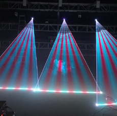 ليزر مسرحي مدمج 3W RGB (Laser Beam 3W) - أنظمة الليزر الضوئي والعروض البصرية (تفاصيل التجهيز) - إدارة فعاليات ومسارح Elite