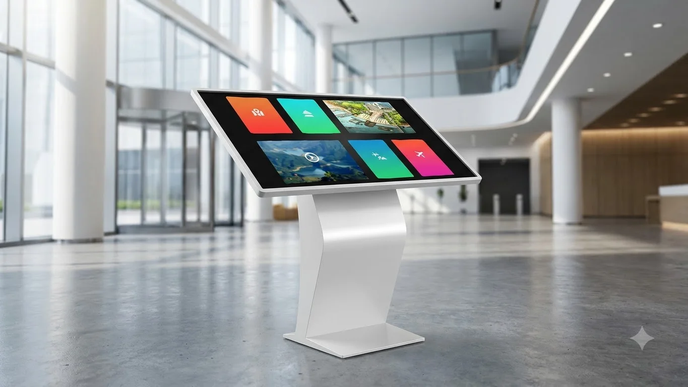 شاشات عرض تفاعلية باللمس (Touchscreen Displays) - شاشات ومنصات العرض الإعلاني  - إدارة فعاليات ومسارح Elite Tech (الرياض،