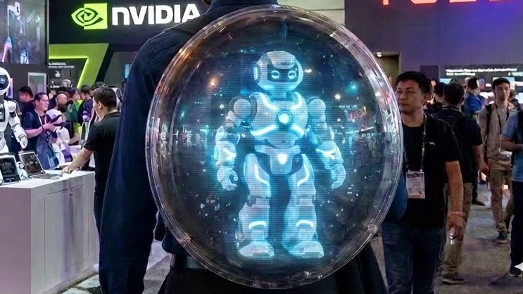 حقيبة ظهر هولوغرامية متحركة (Hologram Fan BackPack) - شاشات ومنصات العرض الإعلاني  - إدارة فعاليات ومسارح Elite Tech